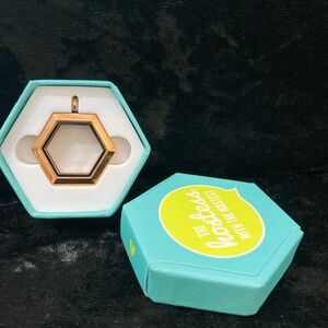 ORIGAMI OWL LIVING LOCKET ROSE GOLD HINGED